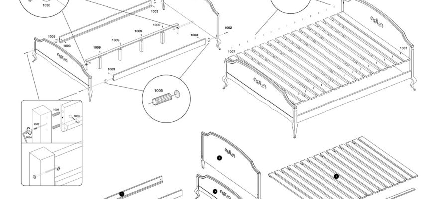 konstrukciya krovati iz massiva karkas i usilenie