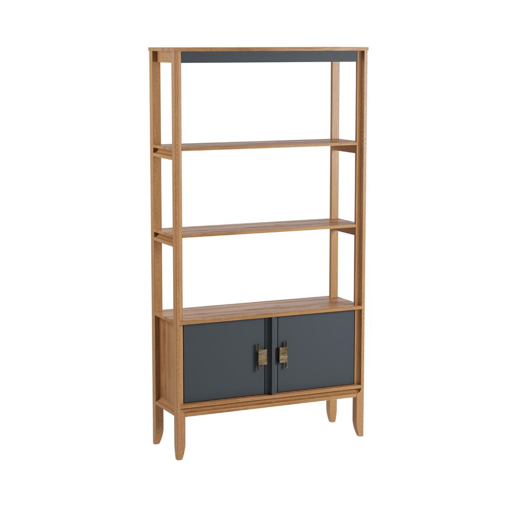 stellazh bridzh skvoznoy shirokiy s 2 dveryami braunseryy 7012